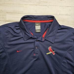 St. Louis Cardinals Nike Dri-Fit MLB Authentic Performance Polo Golf Shirt XXL
